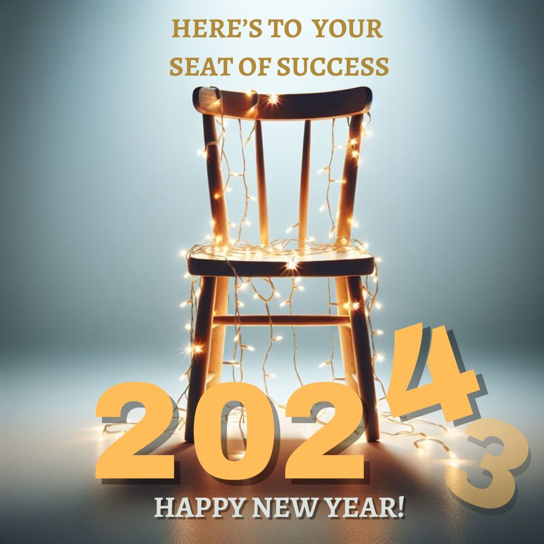 New start, new year, new opportunity for your SEAT of success!  Happy New Year and may all of your seats be in the Front-Row. #SEATofSuccess #FrontRowSuccess #HappyNewYear #MarilynSherman