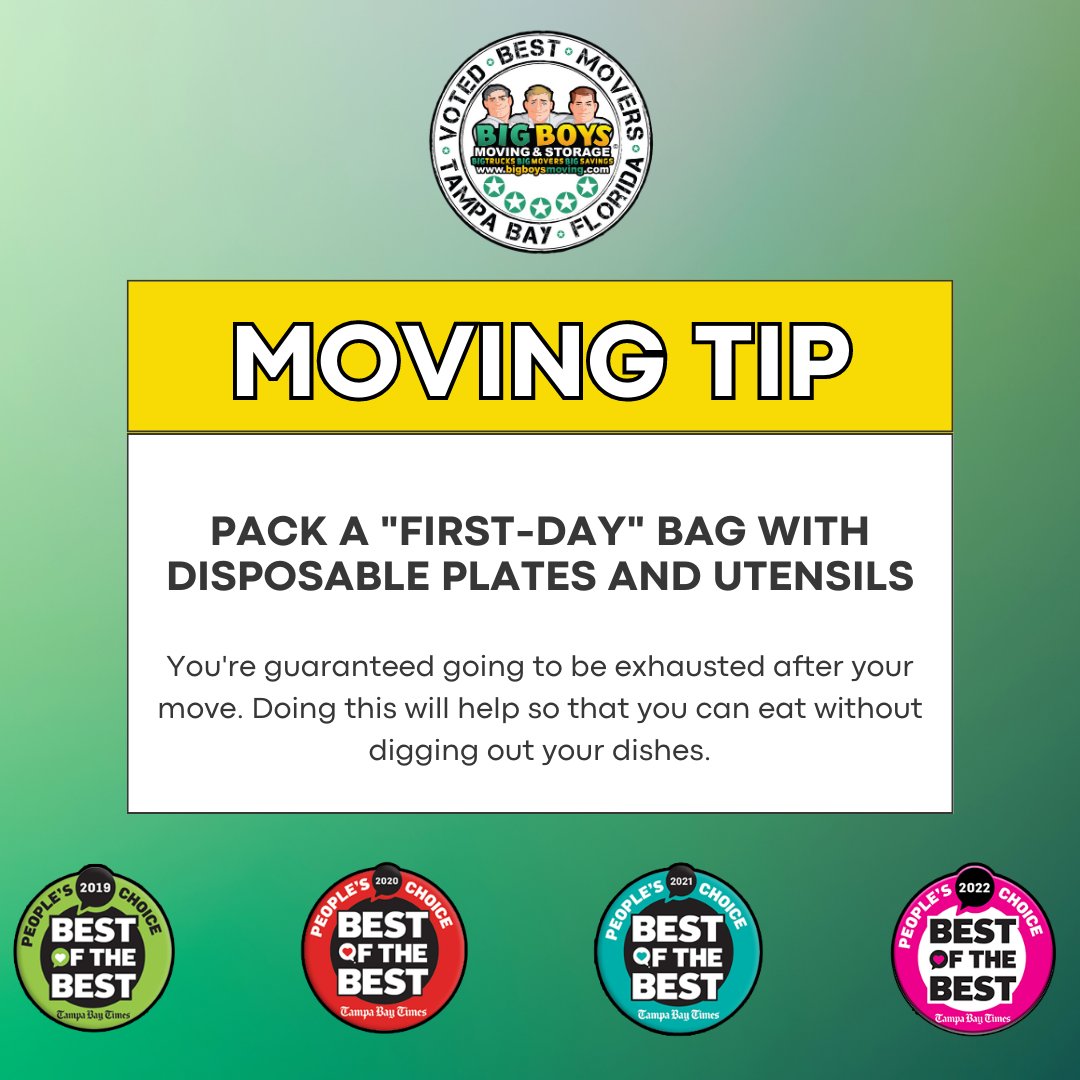 tampamovers's tweet photo. Moving Tip Monday
 
 #VotedBestMovers #BigBoysMoving #TampaMovers #TampaBay #MovingTampa https://t.co/tpWyyhh7EX