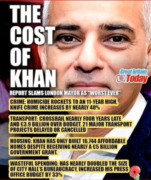 #Khan must go it’s in the best interest of every Londoner, every person who lives in London , works in London and Shops in London 😮@MayorofLondon has proved both dangerous and disastrous for #London.