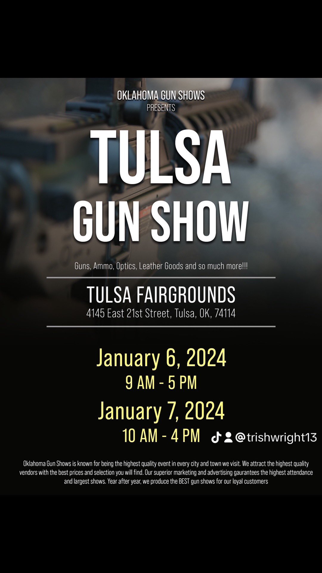 Tulsa Ok Gun Show 2025 Letta Olimpia