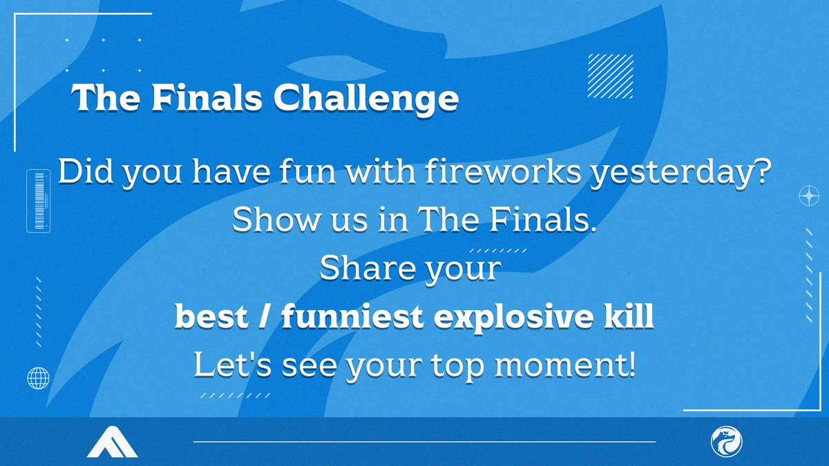 RoyalBlue_GG's tweet image. Did fireworks mark your New Year's memories? Show your explosive prowess in 'The Finals' and let's see that top kill! Remember, the best entries get spotlighted in our highlight reel. #RLBWIN #TheFinals #reachtheFinals