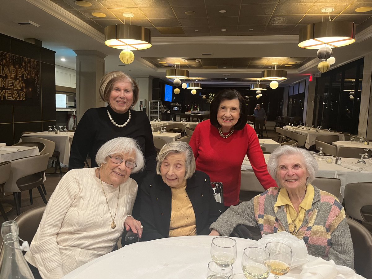 Never too old to celebrate! My mom and her friends celebrate the New Year—that’s my mom in the middle.