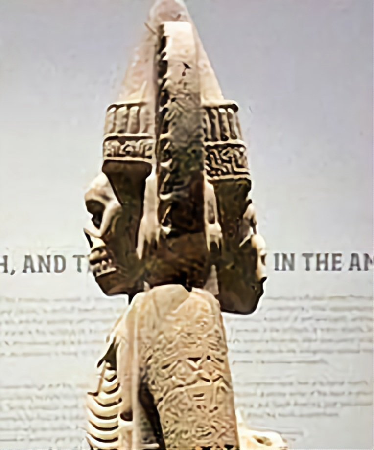 «Enero» lleva el nombre del dios romano Jano, que tenía dos caras, una para poder ver el futuro y la otra para poder ver el pasado al mismo tiempo. Me recuerda a la escultura huasteca dual, diferente simbolismo pero en mi mente las relacioné.