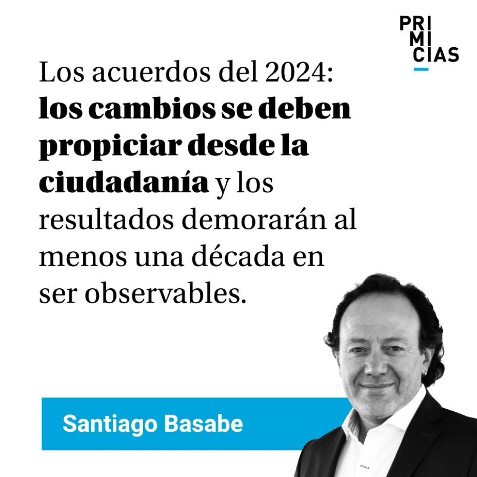 SantiagoBasabeS's tweet photo. Si no nos unimos los ciudadanos, a este país se lo llevan por delante. Si lo hacemos, veremos resultados en la próxima década. Ahí los acuerdos básicos. Buen 2024 y controlemos los egos y la intolerancia que circulan por estos lares. Mi columna @Primicias https://t.co/ZjYchYX2PZ https://t.co/4ncdBCRCys