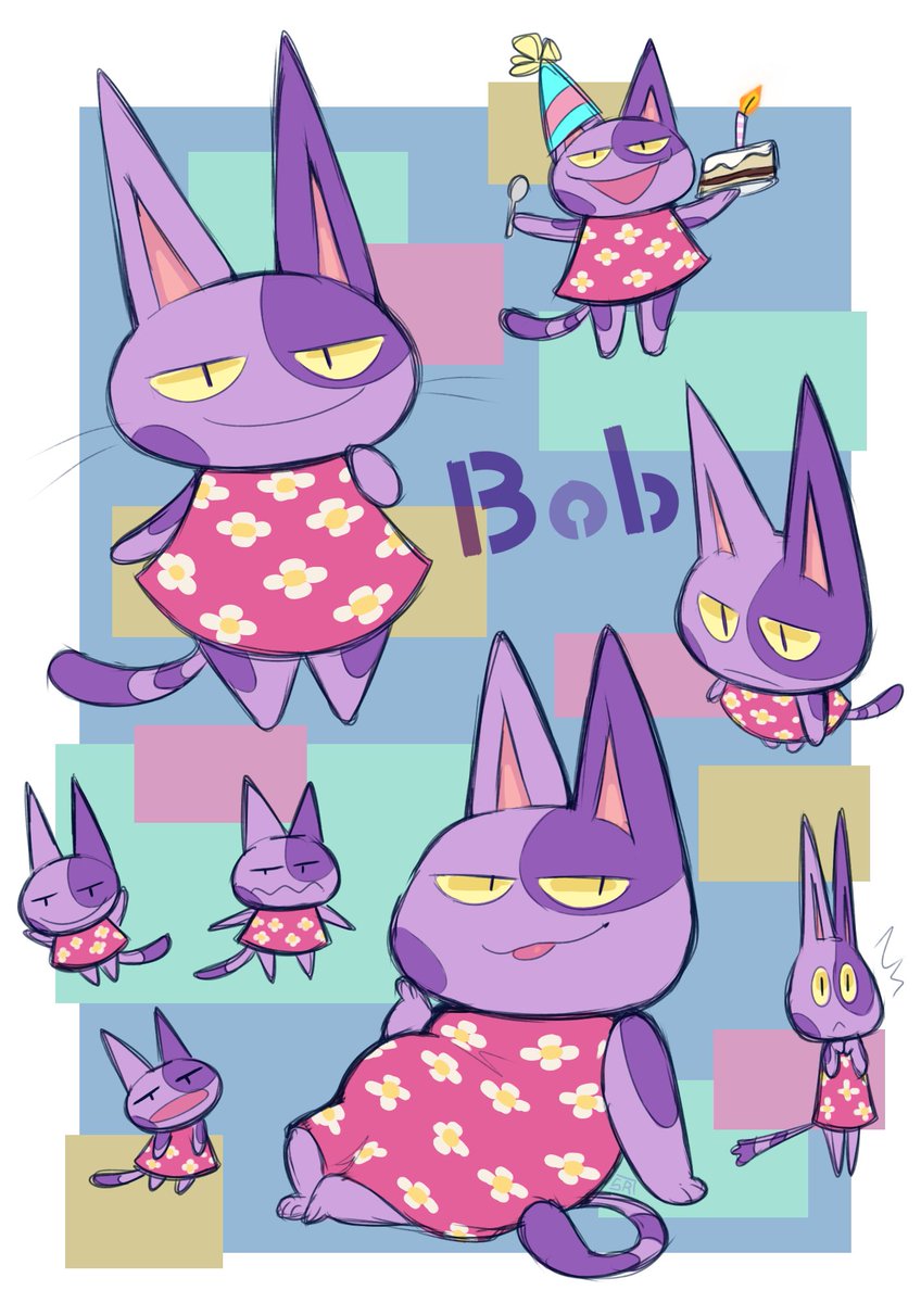 「Happy bday to my favorite cat, Bob 」|🌿Smash-chu🌿 Looking for work ✨のイラスト
