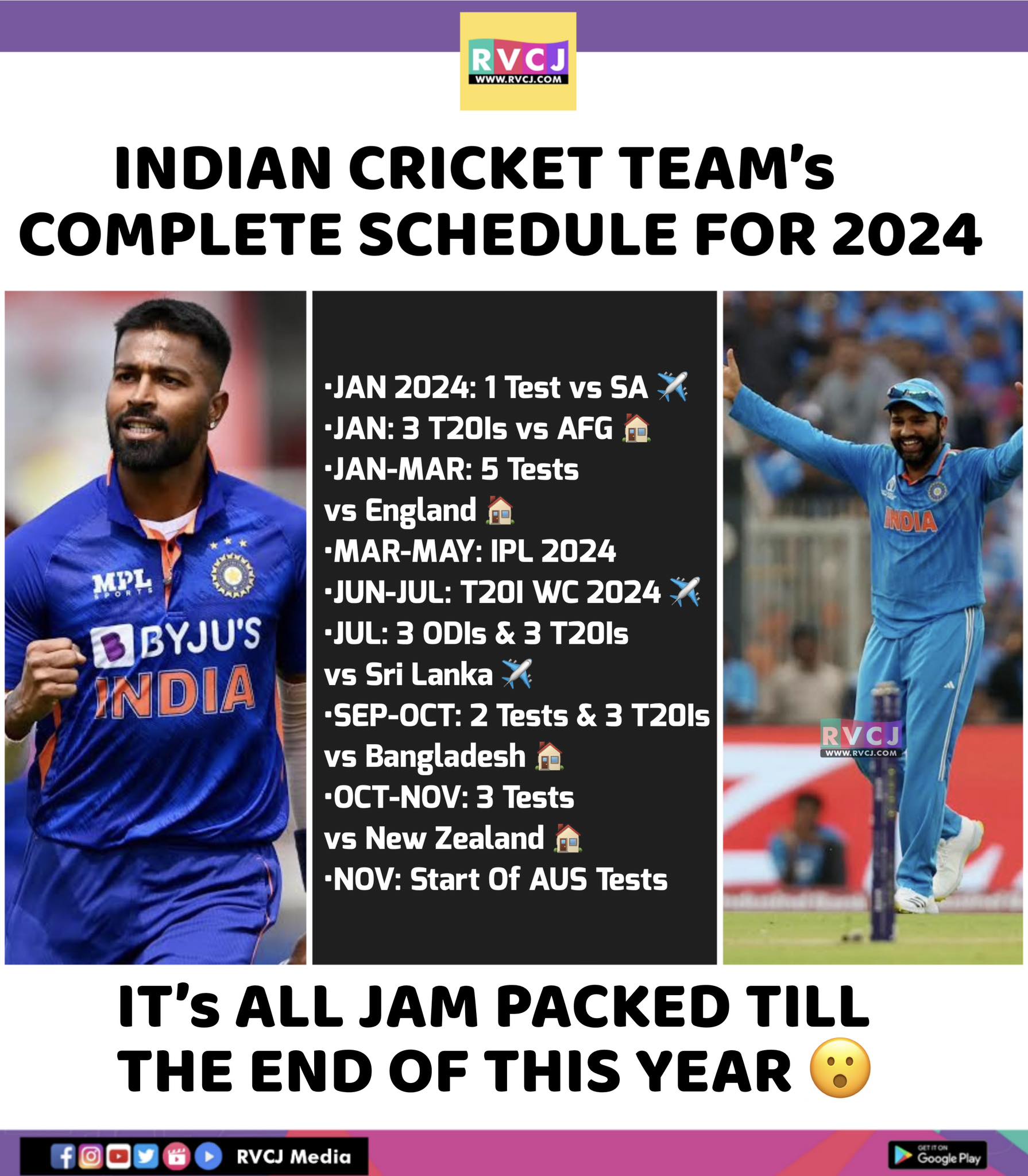 India Cricket Team Schedule 2024 fawne juanita