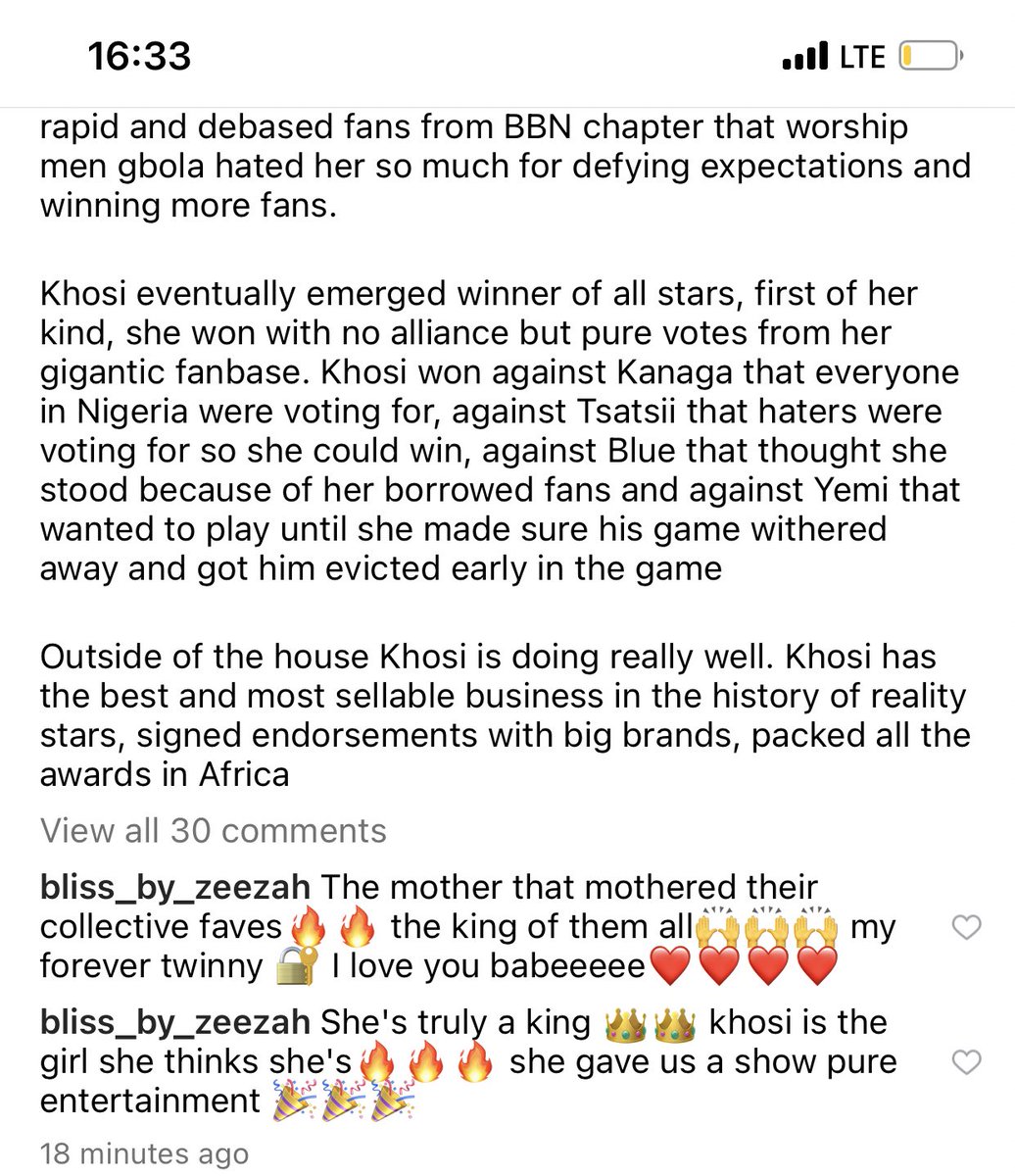 bliss_by_zeezah's tweet photo. king khosi is the girl she truly think she's🙌she gave us a freaking show, pure entertainment she played a game no one has ever played in the history of BBN that's why we would never have her type again🔥I ❤️U girl

2024 FOR KHOSI TWALA 
HAPPY NEW YEAR KHOSI TWALA 
#KhosiTwala https://t.co/t7ueDTk6Vb