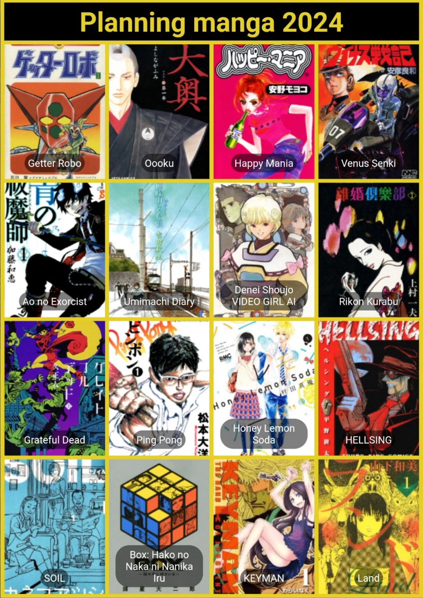 Azazel_ichi's tweet image. Nouvelle année, nouveau planning 🆕️

+ des films, mais ça, c'est au feeling