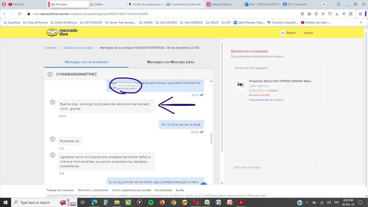 sammimdo's tweet photo. Si deberas quieren hacer lo correcto que el AREA ESPECILIZADA REVISE bien toda mi evidencia. LA VENDEDORA ENVIO INCOMPLETO Y ALGO DISTINTO A LO QUE COMPRE, Y MINTIO PARA QUEDARSE CON EL PRODUCTO Y EL $$$. 
⚠️SEAN OBJETIVOS, CONGRUENTES Y NO CERRADOS⚠️ https://t.co/lti38x7nAk