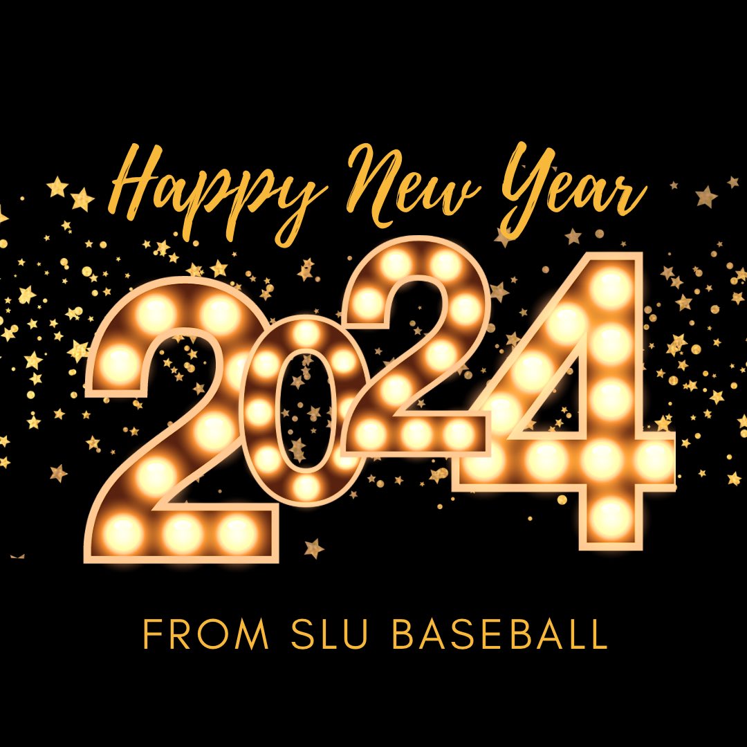 Happy New Year! Can’t wait to see everyone at our 2024 baseball season games! ⭐️