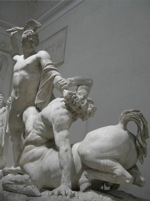 Theseus vanquishing the Centaur Antonio Canova (1805) - Museum Gipsoteca Antonio Canova Possagno, Italy
artsandculture.google.com/asset/theseus-…