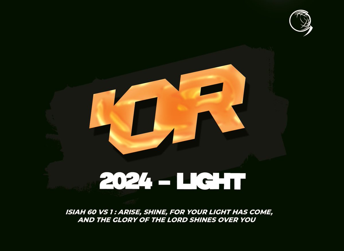 2024  
For, behold, the darkness shall cover the earth, and gross darkness the people; but the LORD shall arise upon thee, and his glory shall be seen upon thee.
Isiah 60 vs 2.