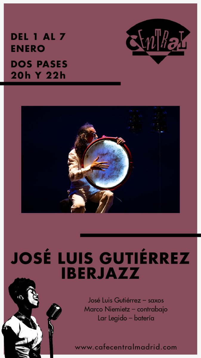 Vuelve el clásico de Navidad, nos vemos del 1 al 7 de enero en el Café Central de Madrid.