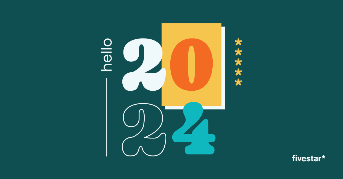 Cheers! Happy New Year from the fivestar* team! 🥂 ✨