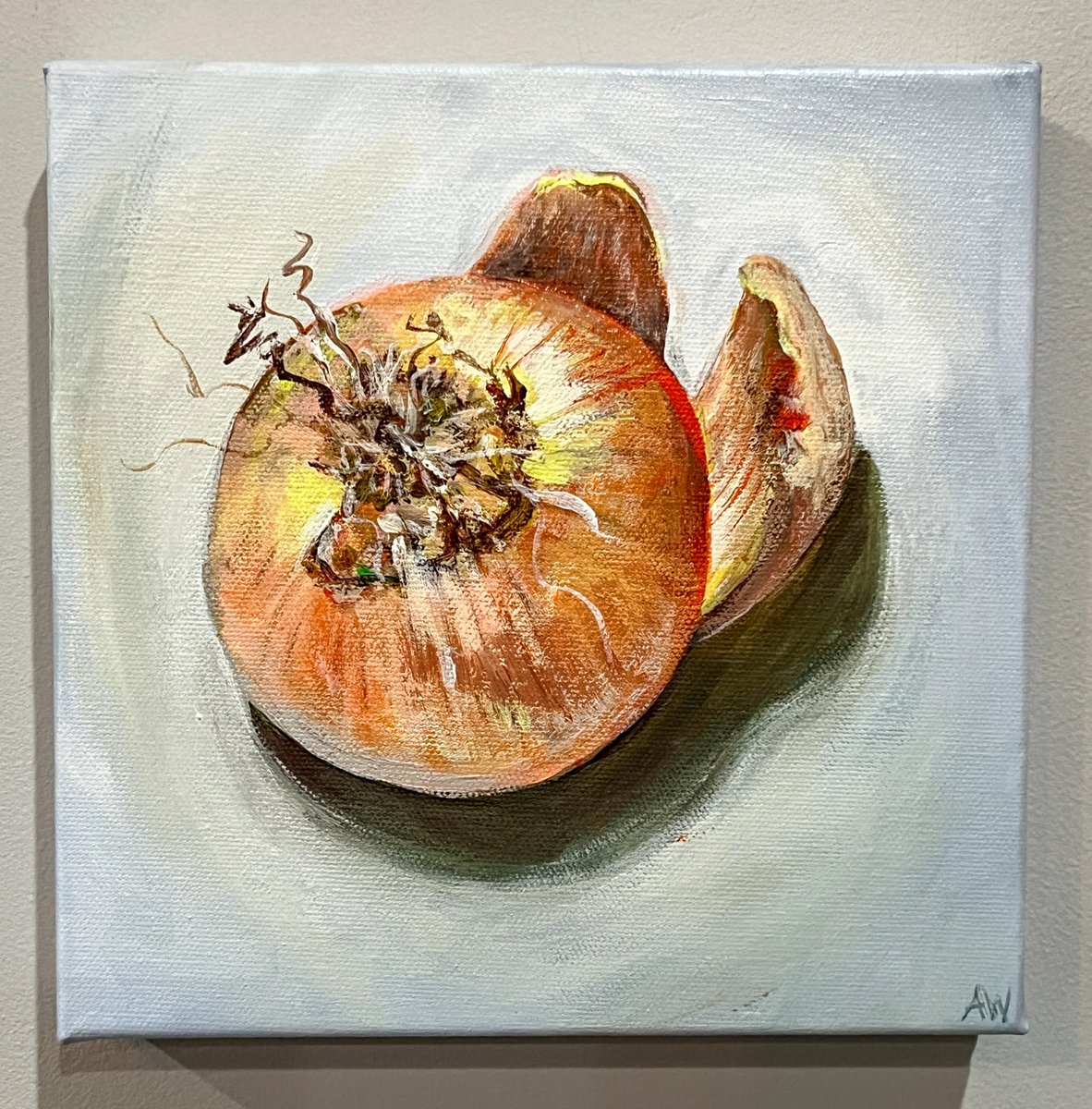 This painting was so fun to execute, I feel like onions may become my next muse! 🧅

“Peeling The Onion”
By Ashleigh Walters 
8 X 8 x 1.5”
Acrylic in Gallery Wrapped Canvas

palmbeach.artistcollectives.org/collections/as… 🧅