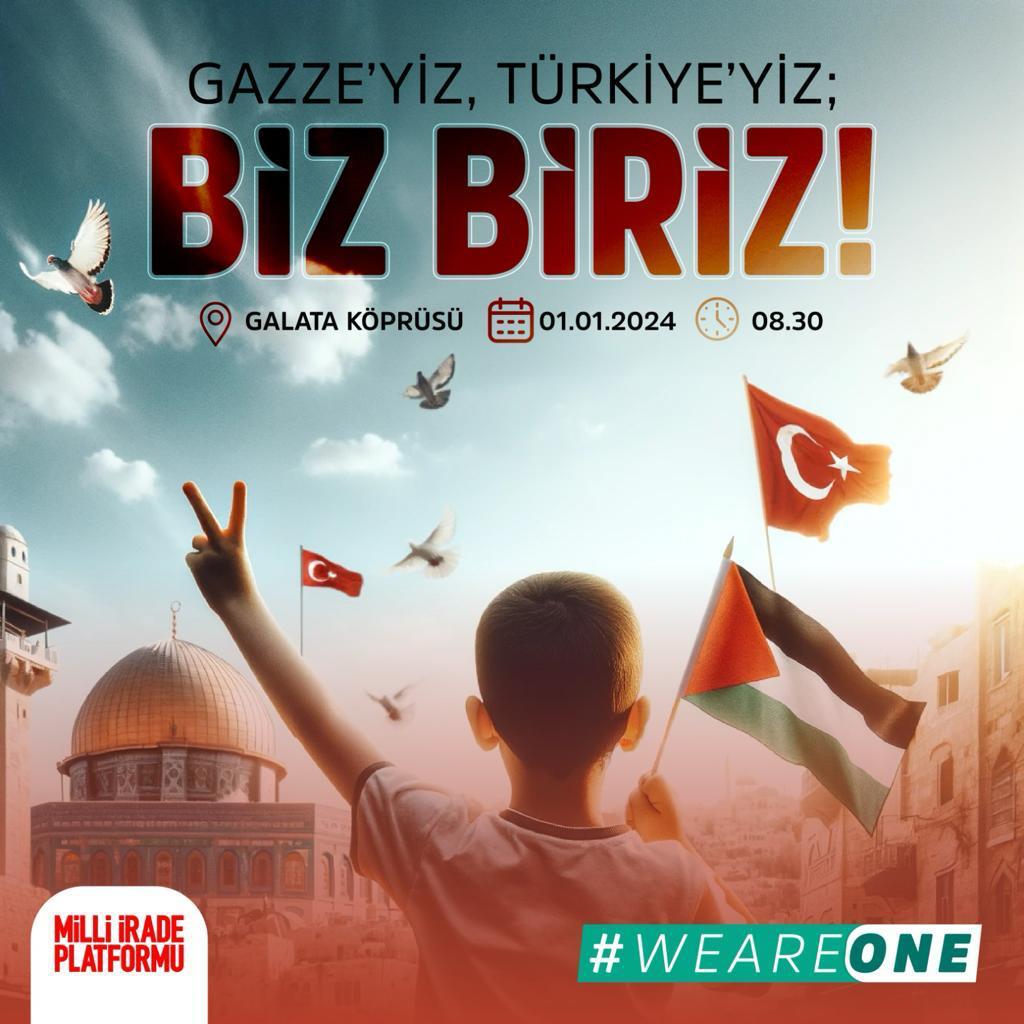 “Şehitlerimize Rahmet, Filistin’e Destek, İsrail’e Lanet”
#ForFairFature
#GalataKöprüsü