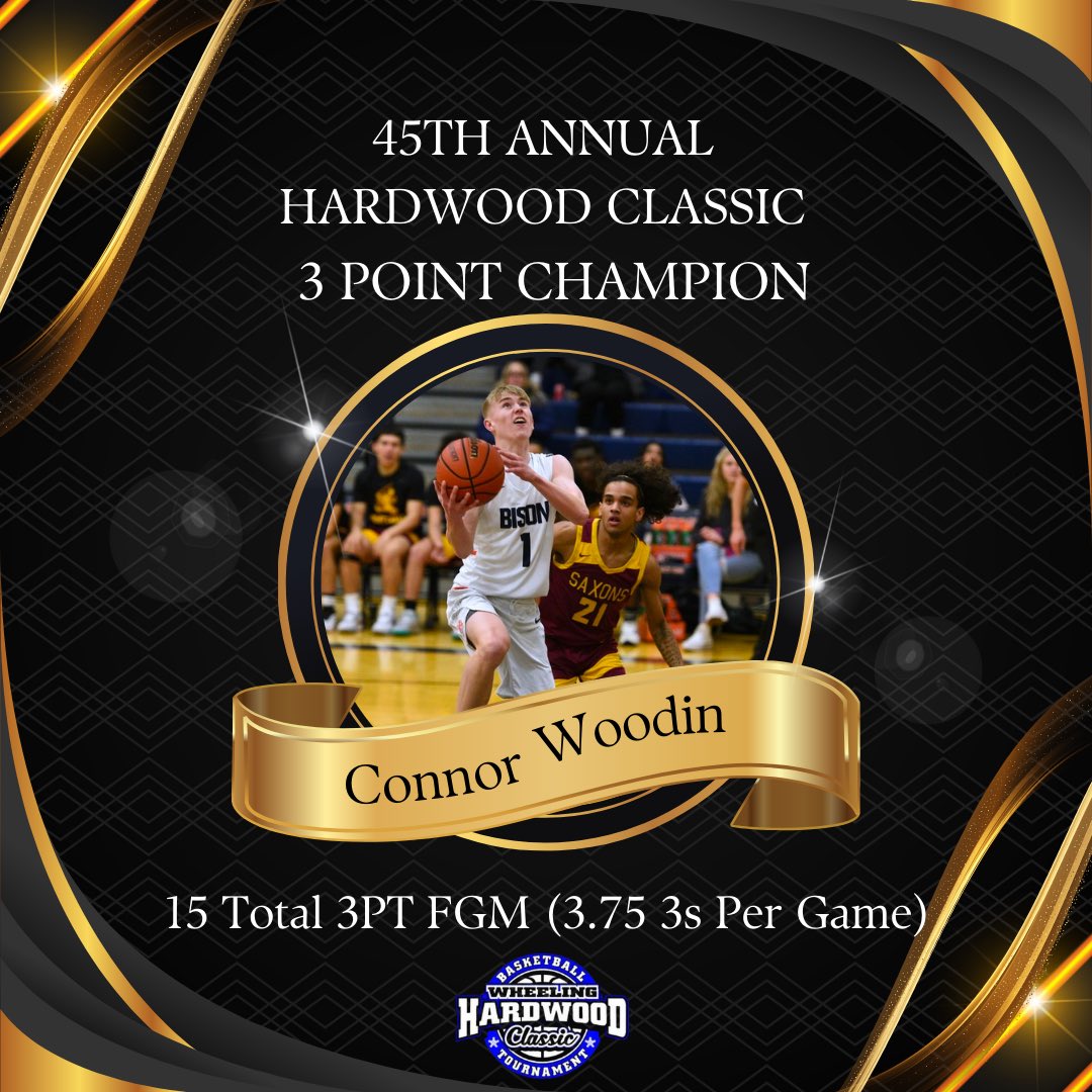 45th Annual Hardwood Classic 3 Point FGM Leader @connorwoodin1 from @BGHSbball