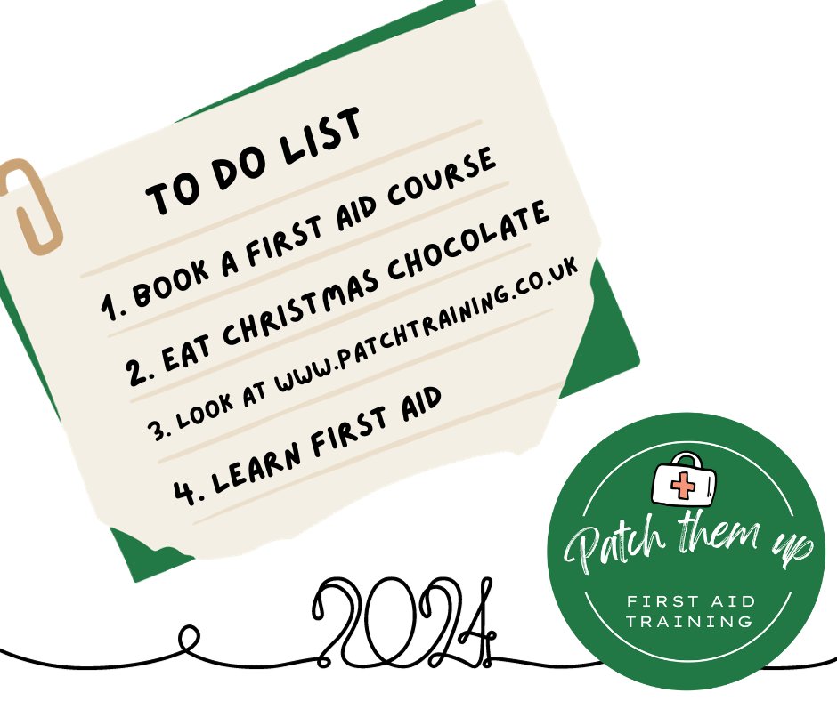 Happy New Year! Thank you all for supporting us and we look forward to a busy year of first Aid courses in 2024.

#firstaid #plymouth #devon #cornwall