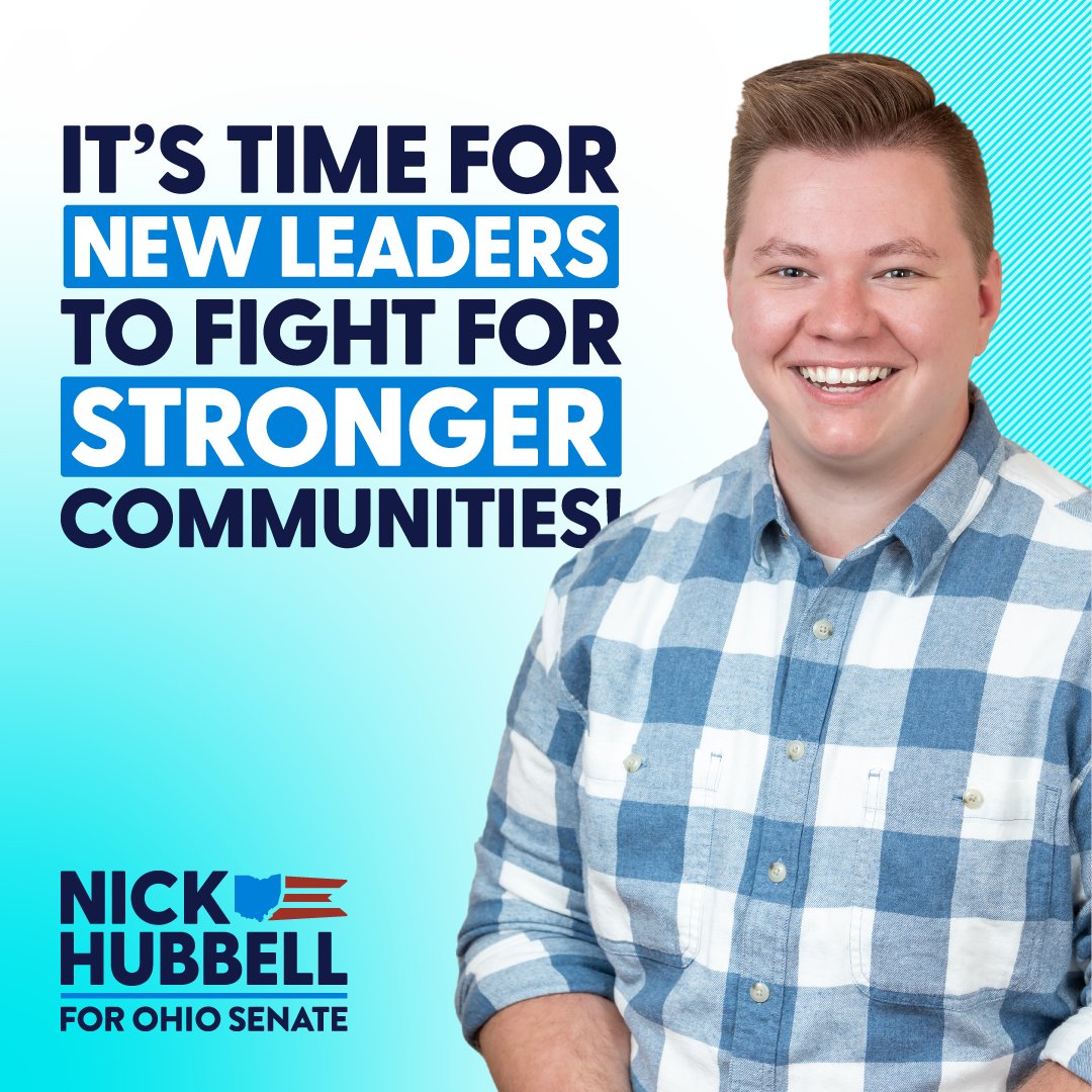 My name is Nick. I'm a lifelong Ohioan, a strong community advocate, & I'm running for the Ohio State Senate. Our current political class doesn't serve Ohioans' needs. That's why I'm running to bring new leadership for a new tomorrow Can you RT to help this Gen-Z candidate win?