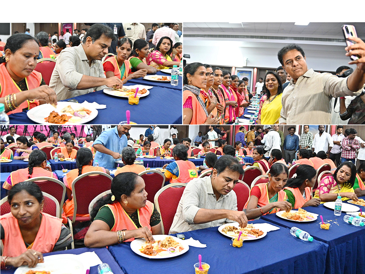 SakshiNews's tweet photo. KTR : కొత్త ఏడాదిలో జీహెచ్ఎంసీ కార్మికులతో భోజనం చేసిన కేటీఆర్ (ఫొటోలు)
https://t.co/UgwNnZeYsc
#ktr #lunch #GHMCworkers #photos https://t.co/HKZ0yrfzQ7