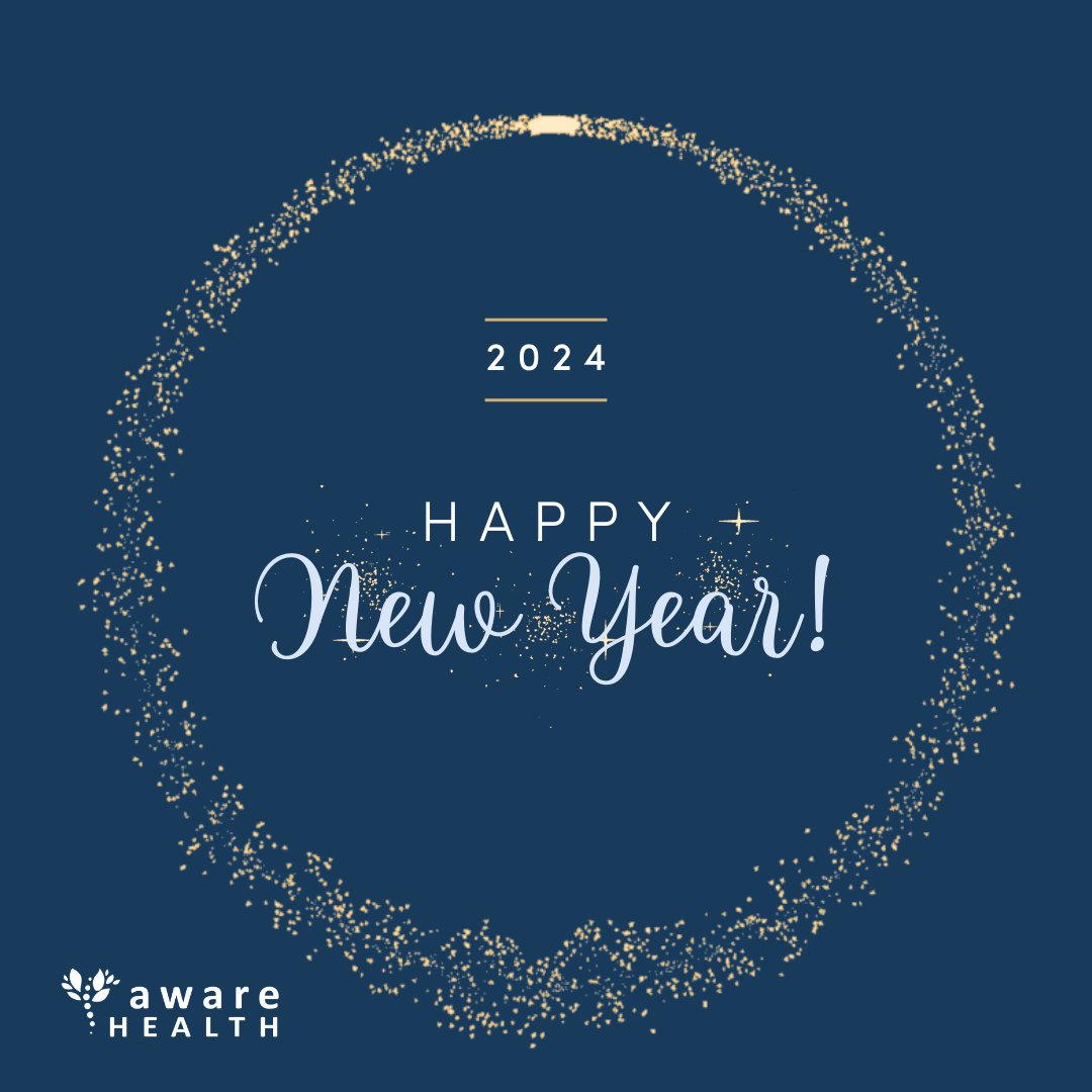 AwareHealth_io's tweet photo. Happy New Year from the team at Aware Health! We're excited to embark on 2024 and work together to keep you pain-free! https://t.co/Zwwpbp2lhI