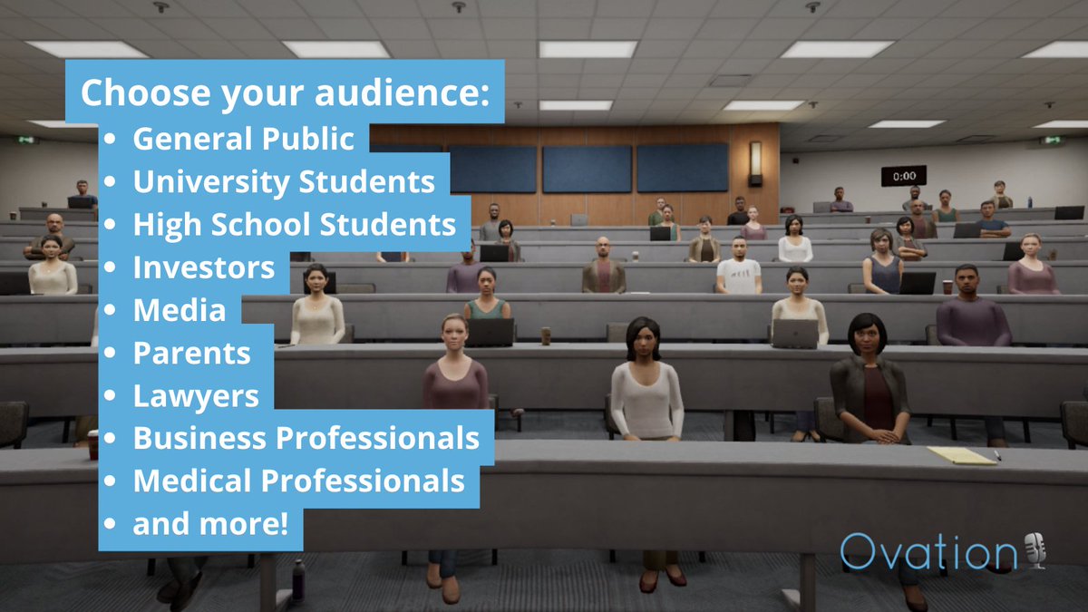 Define your crowd and dive into a Q&amp;A tailored to your ideas. Ready to practice with a simulated audience that resonates with your interests? Get started here: ow.ly/UUAS50Qm7P9