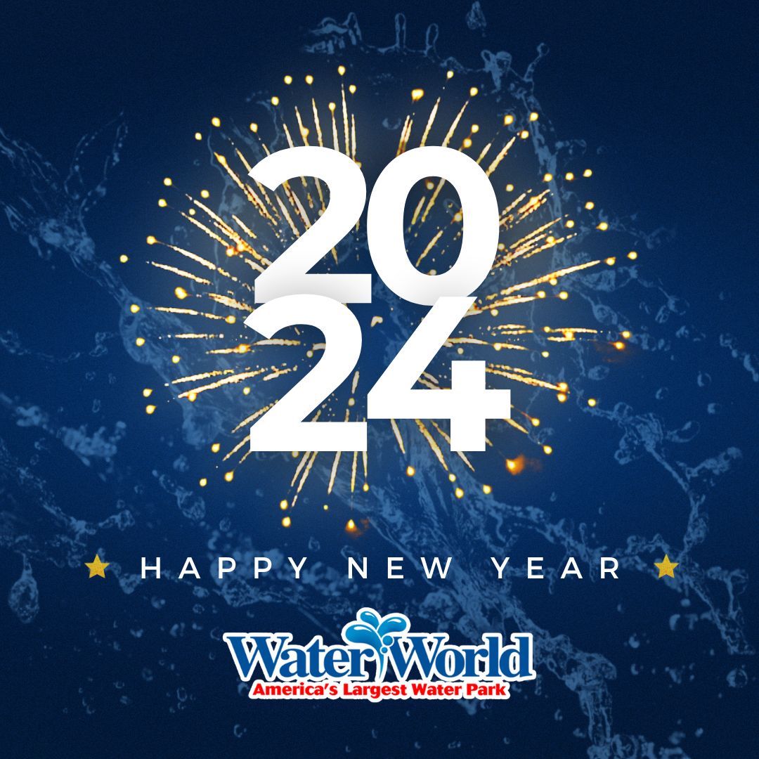 Happy New Year! Resolve to have more fun this year! Our 2024 Season Pass Sale has been extended through January 15th. Buy an Elite or Preferred Pass and double your Bring a Friend Free tickets. Visit bit.ly/WaterWorld2024 for details and to purchase.