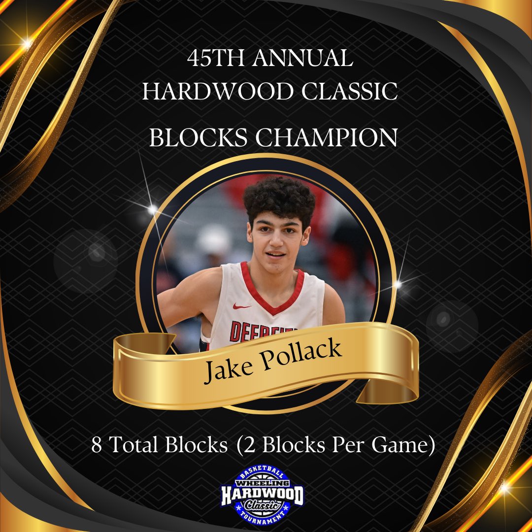 45th Annual Hardwood Classic Blocks Leader <a href="/JakePollack13/">Jake Pollack</a> from <a href="/DHS_WarriorsBB/">Deerfield Basketball</a>