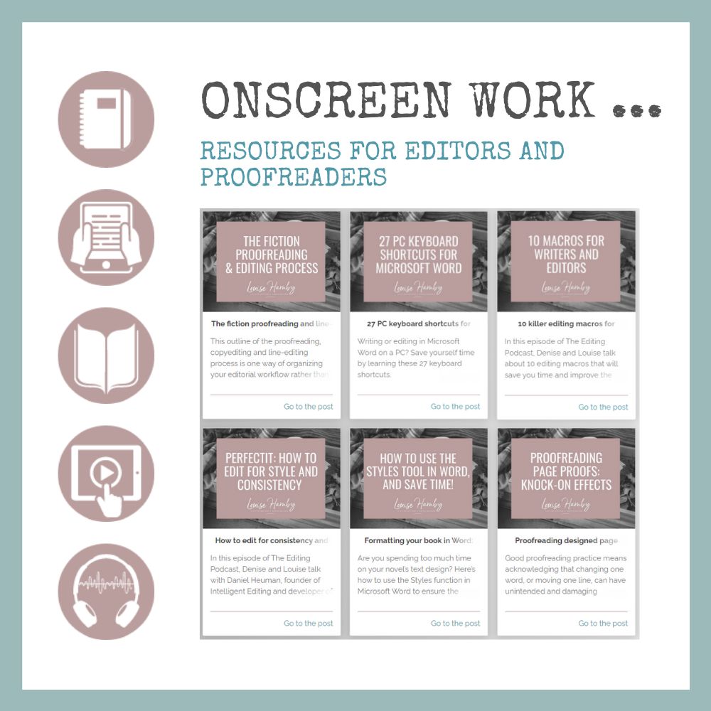 Need some guidance on onscreen editing and proofreading work? This topic page on my website is crammed with links to articles, booklets, books, courses and podcasts. Follow the link and dig in! 👁️🔎👉 bit.ly/3NY0aGc
