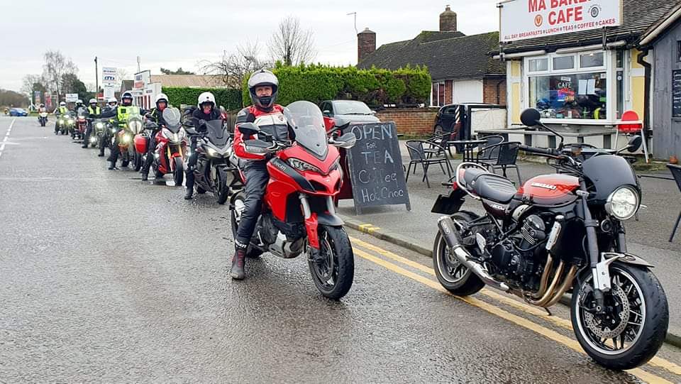 LAMG New Years day ride out was a big hit. Despite the chilly weather, over 15 members enjoyed the ride from Cannock to Whitchurch. Well done everyone, for managing to get into their bike gear so soon after Christmas!