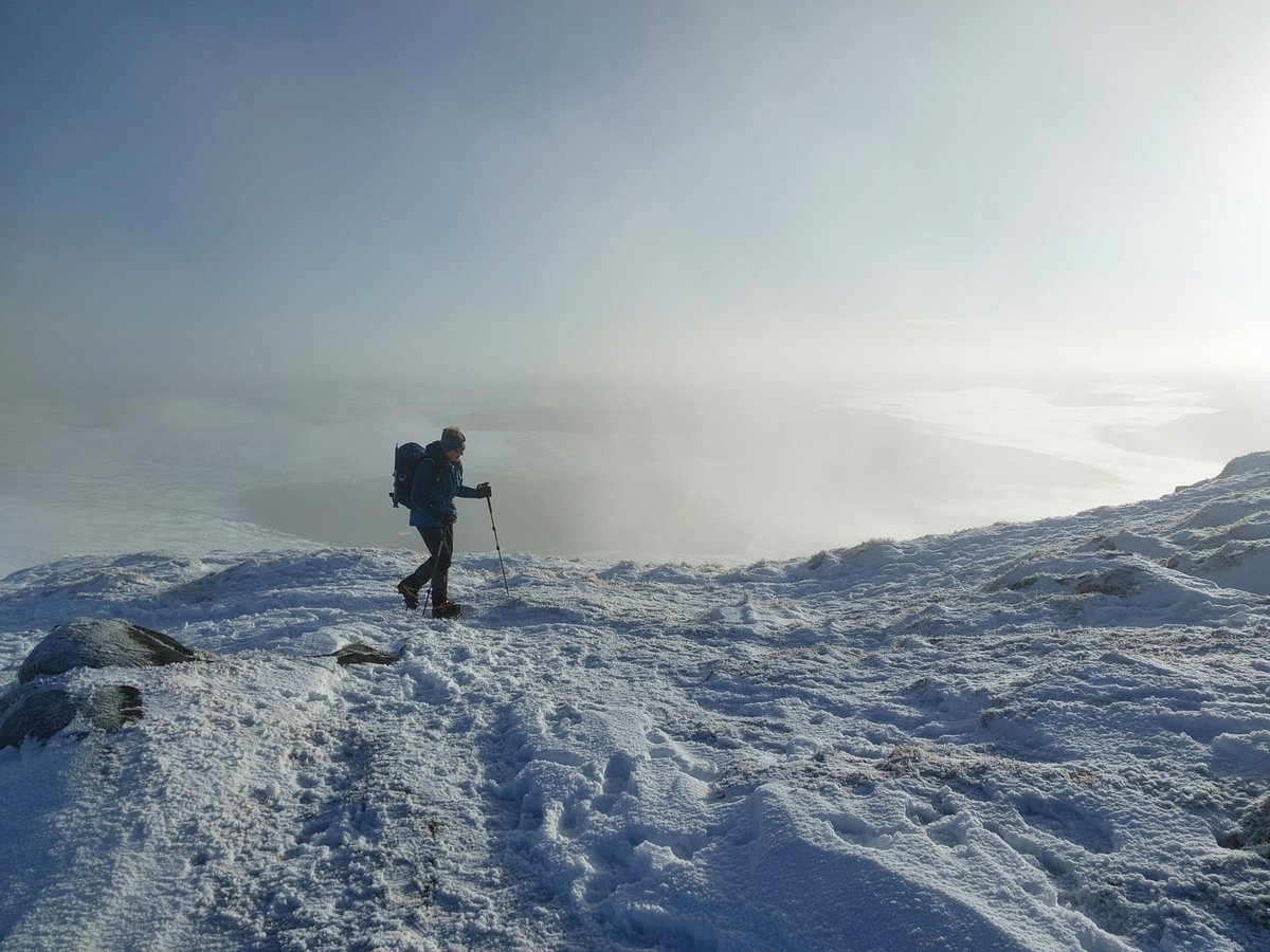Happy New Year. A super New Year's Day on #BenVrackie, with a very good #brockenspectre and great views!
