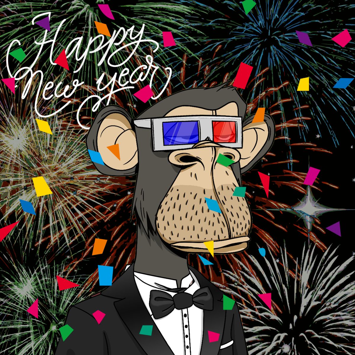 Happy New Years! 
#apefollowape #NFT
