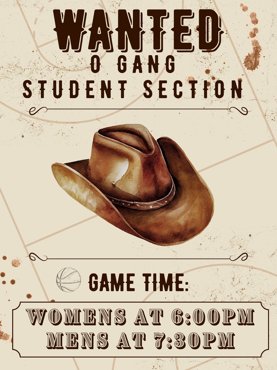Welcome Back from Holiday Break what better way to spend than this Wednesday at a Conference Match Up with Western Alamance.  

Theme: WESTERN 🤠👢
Times: GIRLS at 6:00pm BOYS at 7:30pm
BE THERE AND DRESS UP