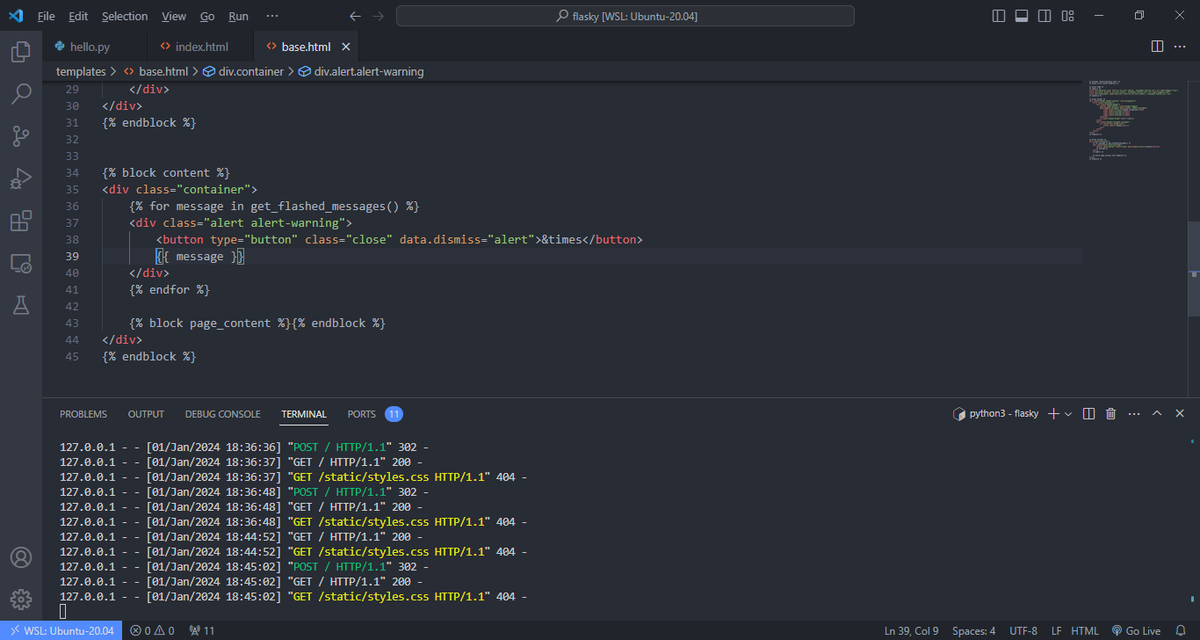 Day [95] of #100DaysOfCode
I started the new year strong with implementing of Web forms, I did:
☑form handling in view functions(render form &amp; receive data entered by user)
☑redirect response using "Post/Redirect/Get" pattern
☑storing of user sessions in cookies
#NewYear2024