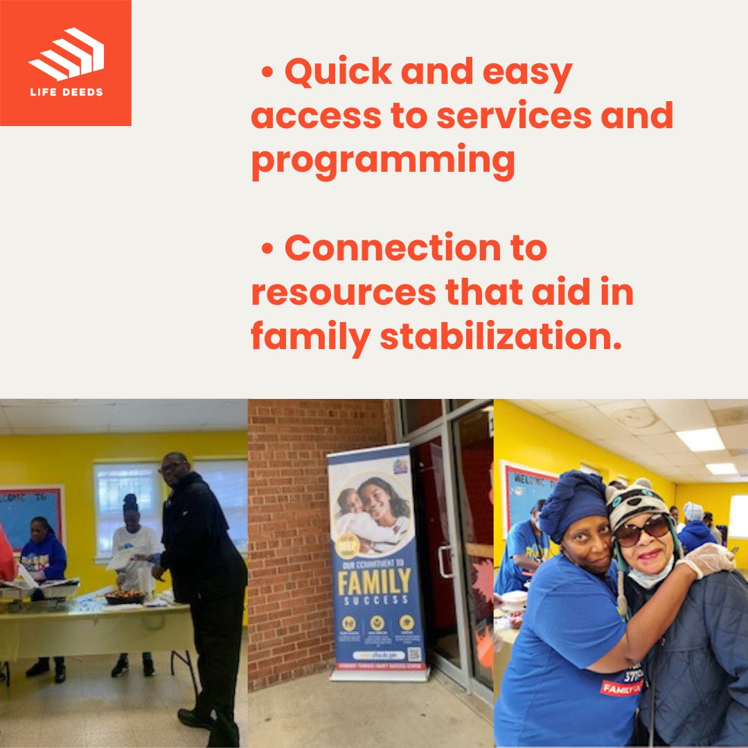LifeDeedsDMV's tweet photo. The Stoddert Terrace Family Success Center provides services from navigating DC services to family stabilizing programming. Since starting in 2020, the Center has been there for the District residents who need it most 🧡 
Find out more information at https://t.co/fu85due8hj https://t.co/hOqvJEI5k5