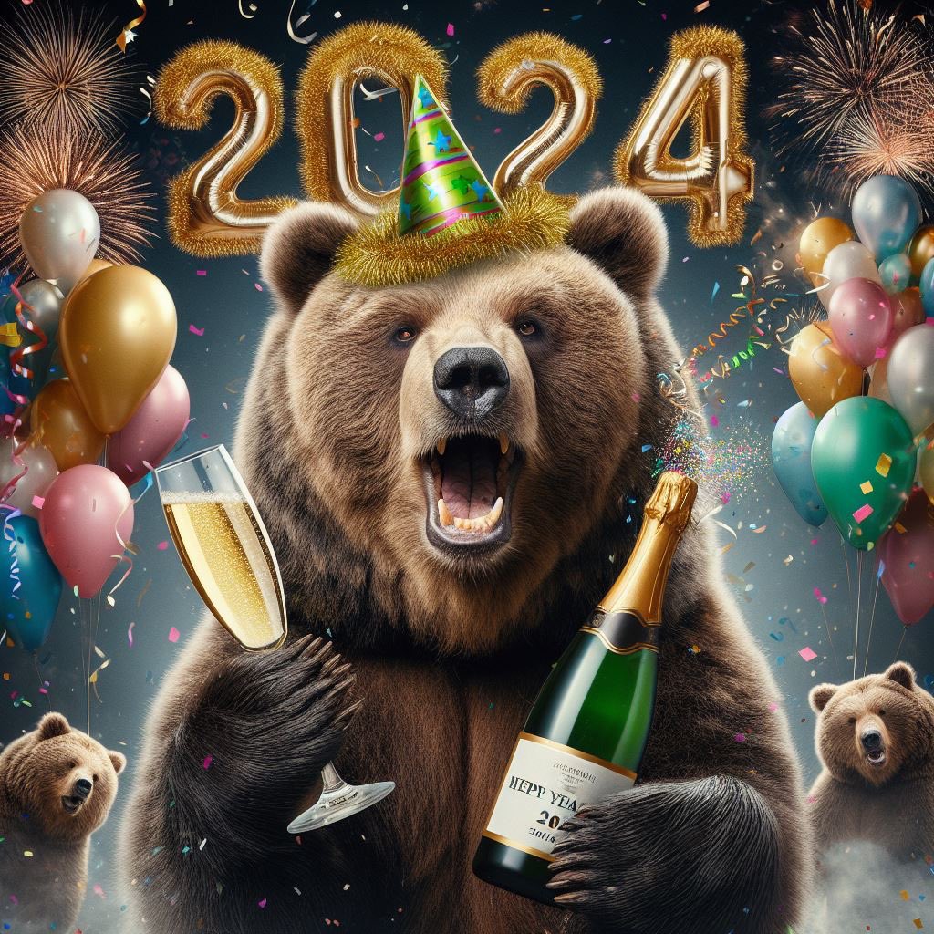 Let’s have a great 2024! Year of the Bear, right? 🐻 ⬇️
