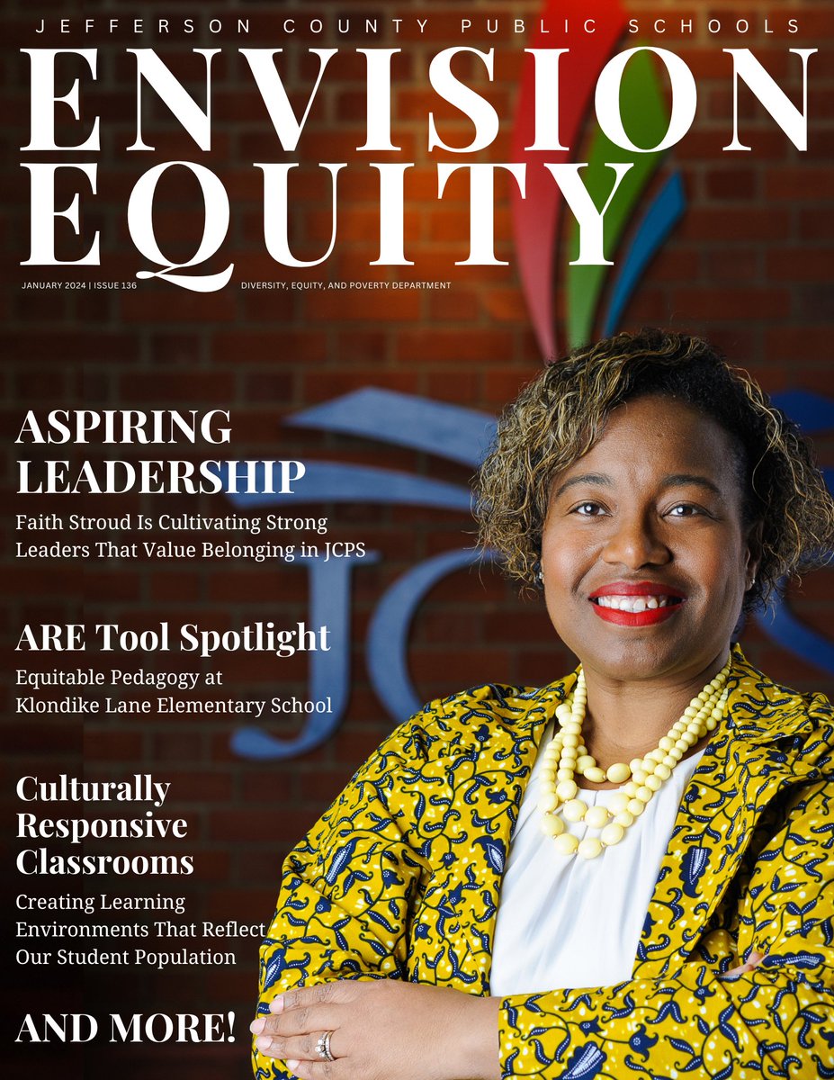 Happy New Year! Please check out the January 2024 Edition of Envision Equity!

✅Faith Stroud Is Cultivating Strong Leaders That Value Belonging in JCPS
✅ARE Tool Spotlight
✅Culturally Responsive Classrooms
✅And More!

🔗pubhtml5.com/tdrkk/bpri/