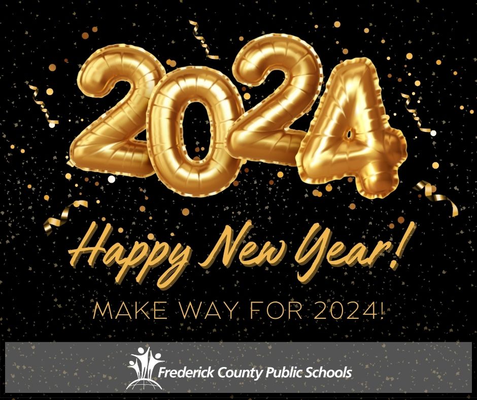 🎊Happy New Year! We wish you all the best in 2⃣0⃣2⃣4⃣and look forward to having students return to school on Wednesday, January 3. #NewYear2024 #FCPSinspires #Inspire2025