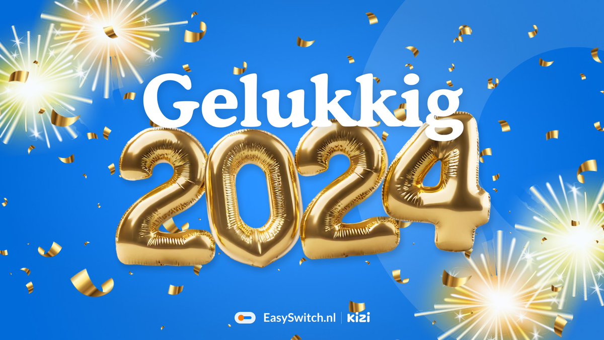Wij wensen jullie allemaal een stralend nieuw jaar vol liefde, geluk en succes! 🎊✨ #EasySwitch #GelukkigNieuwjaar #2024