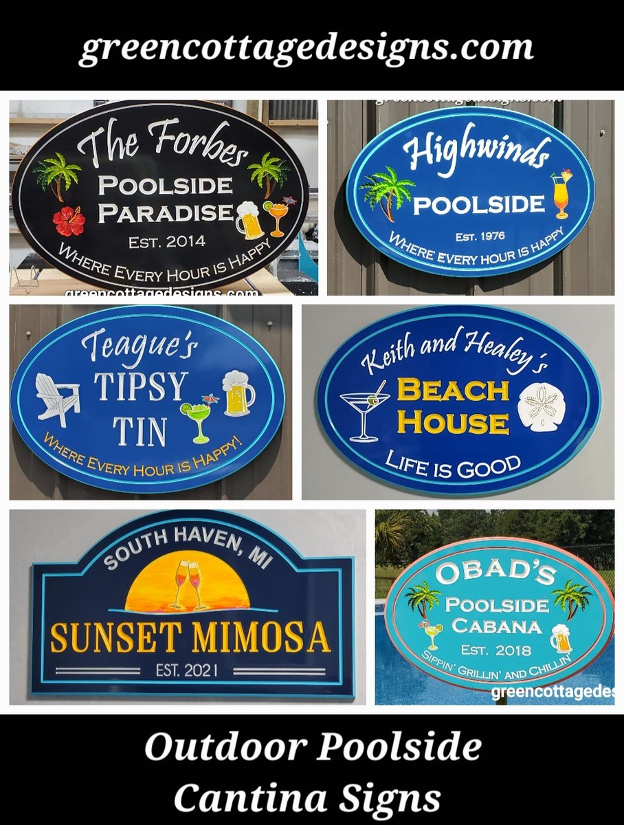 cottage_green's tweet image. Poolside Pool Signs Tiki Bar Outdoor Kitchen Dining Personalized Decor by greencottagedesigns.com #POOLS #Poolsign #poolbar #patiosigns #outdoorliving #outdoordining