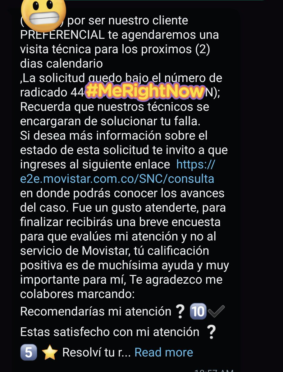 ManuelG_AD's tweet photo. Como inician el #2024 ? Nosotros sin servicio de @MovistarCo y dicen que en 2 días hábiles viene el servicio técnico🤦🏻‍♂️ @Superservicios . Me pregunto si los que tienen @ClaroColombia o @Tigo_Colombia si pueden disfrutar del servicio que están pagando 🤷🏻‍♂️ https://t.co/6adhuyA4Wy