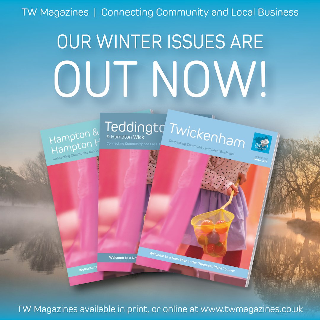 The Jan/Feb issues of #Teddington, #Twickenham and #Hampton are OUT NOW! The TW family has been as busy as ever delving into the community to bring you the news, views and stories that matter to you. 

TW Magazines available in print or online at twmagazines.co.uk