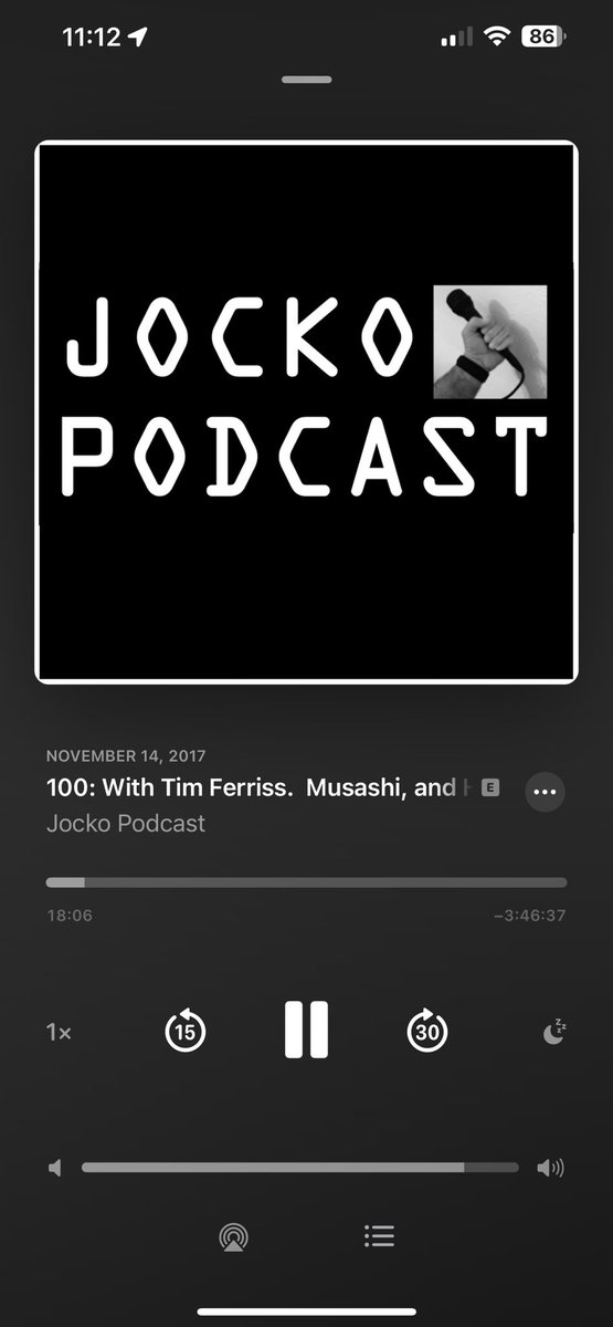 I've kicked off every year since 2018 by listening to this epic pod from  <a href="/jockowillink/">Jocko Willink</a> and  <a href="/tferriss/">Tim Ferriss</a> . Something about Musashi just sets the tone. #HappyNewYear #GetSome