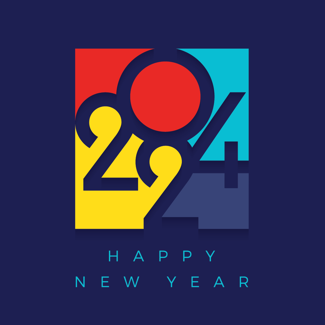 Cheers to an exciting new year! 🎊 Let's make 2024 a year filled with happiness and growth! 😊
