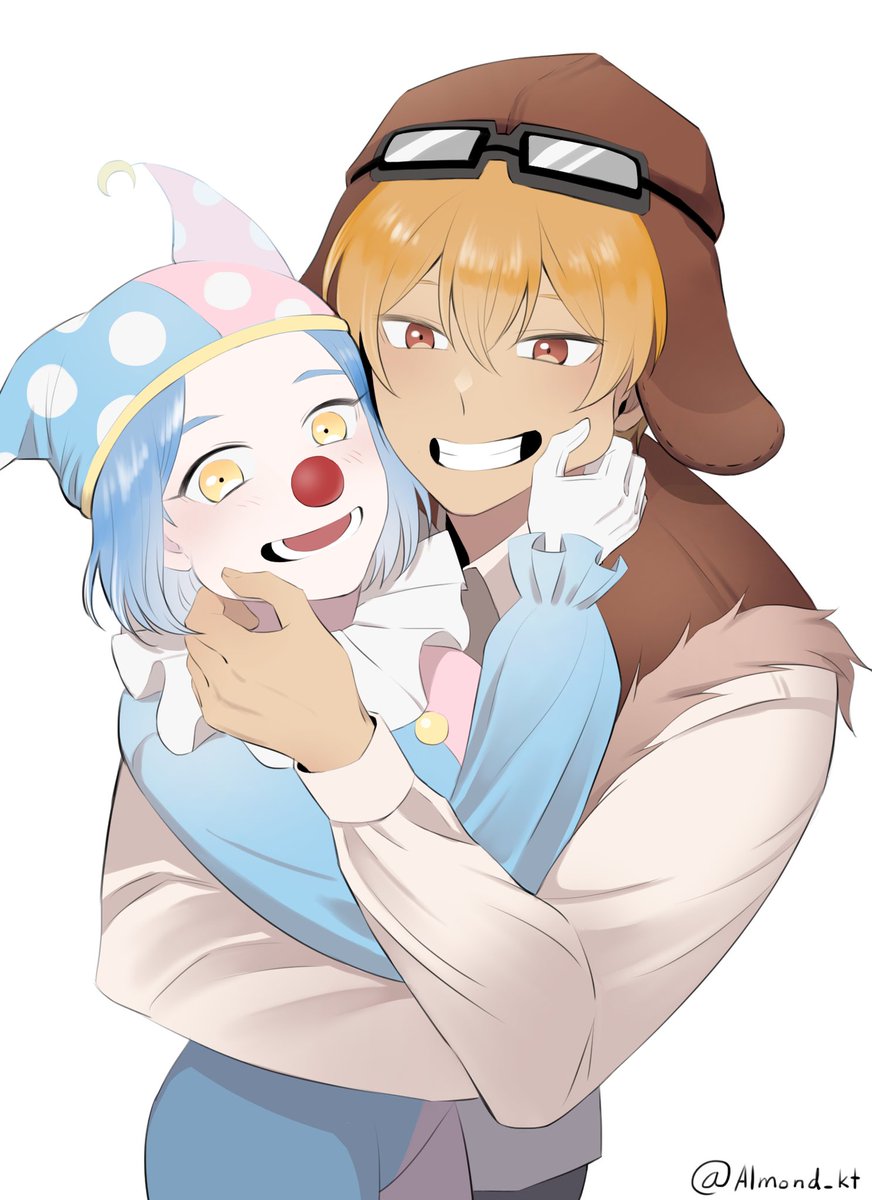 kobairaz's tweet photo. ✈️🤡 commission artwork by @Almond_kt !!!

#코바이라 #dra #단나더 https://t.co/uK39blGg8J