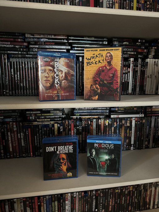 A few movies added to the collection! Wrath of Becky is in my top movies for 2023 so check it out!! 😱🖤👻<a href="/tag/horrormovies"class="tags"><span>#horrormovies</span></a><a href="/tag/horrorwhore"class="tags"><span>#horrorwhore</span></a><a href="/tag/horrorcommunity"class="tags"><span>#horrorcommunity</span></a>