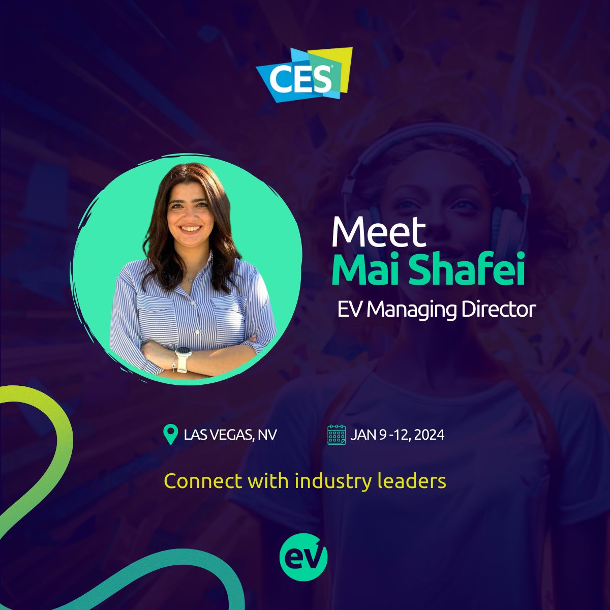 EffvisionTweets's tweet photo. Meet Mai Shafie, our powerhouse Managing Director at EV! Mai is diving into the tech world at #CES2024, creating connections, and discovering new opportunities. 

#EfficientVisionATCES #TechInnovation #CES #ConsumerTechnologyAssociation #CES2024Countdown https://t.co/xuLYORWNvK