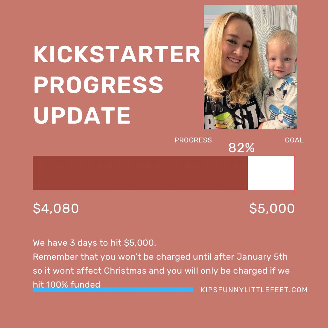 1/1 update

New Year Friends! 

It is going to be a big year for us! 

kipsfunnylittlefeet.com #kickstarter #kickstartercampaign #kickstarterproject #childrensbook #kidslit