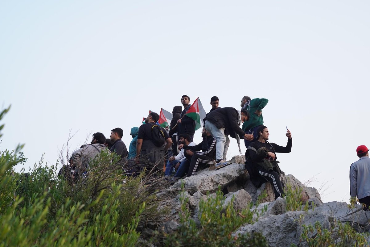 Last Sunset #Hike of #2023 in support of #Palestine at Saidpur Ridge, #Islamabad. May the new year bring endless moments of #happiness and peace for all. #peace #freepalestine #stopgenocideingaza #newyear2024