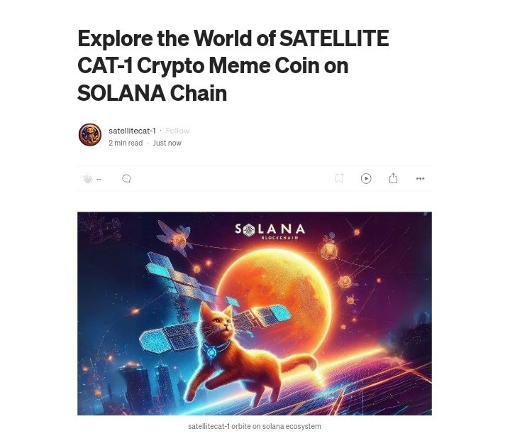 satellitecat1's tweet photo. SATELLITE CAT-1 MISSION FIRST MEDIUM POST !!

https://t.co/nfcICfGnzn https://t.co/j3lVXP9I5C